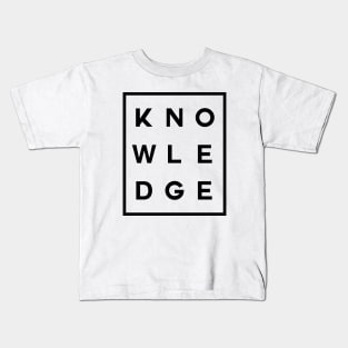 Knowledge Boxed (Black) Kids T-Shirt